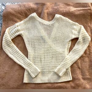 Abercrombie sweater cream/white color